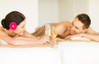 couple in spa