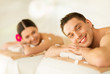 couple in spa