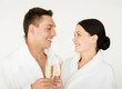 couple in spa