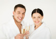 couple in spa