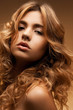 Photo: woman with long curly hair woman with long curly hair