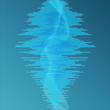 Digital blue equalizer background