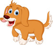 Vektor: cute little dog cartoon expression cute little dog cartoon expression