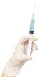 syringe in hand