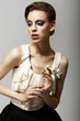 Ultramodern Luxurious Supermodel in Fashion Dress. Ambition