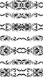Page dividers line isolated on white