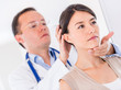 Woman at the doctor