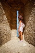 Teen girl at fortress