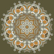 Vektor: Circle lace ornament, round ornamental geometric doily pattern Circle lace ornament, round ornamental geometric doily pattern