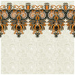 Vektor: ornate floral background with ornament stripe ornate floral background with ornament stripe