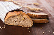 Dark bread still life.