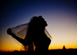 Photo: Bride at sunset Bride at sunset