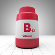 Vitamin B12 red bottle