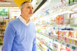 Man in a supermarket