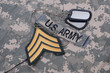 us army uniform period with blank dog tags 