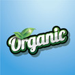 Organic Label vector