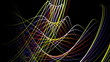 technology video – stripe object and lights – loop HD