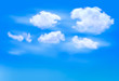 Vektor: Blue sky with clouds. Vector background. Blue sky with clouds. Vector background.