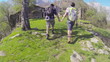 Video: Young Couple Hiking in the Nature Young Couple Hiking in the Nature
