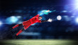 Photo: Goalkeeper catches the ball Goalkeeper catches the ball
