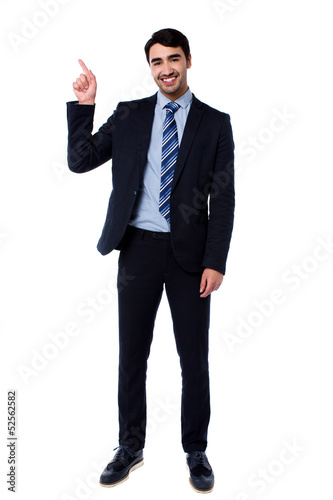 Photo: Full length portrait of cheerful businessman Full length portrait of cheerful businessman