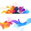 Abstract Banner and Background in Club Style