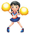 A pretty cheerleader