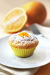 Cottage cheese muffin with orange zest