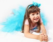 Photo: Laughing Little Girl Laying Laughing Little Girl Laying