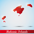 shiny icon in form of Balearic Islands, Spain