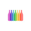 Wine bottles logo