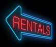 Rental sign.