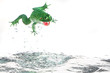 ins kalte Wasser springen