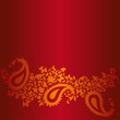 Vector: wedding card design, paisley floral design , India wedding card design, paisley floral design , India