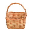 square basket isolated on white background