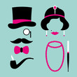 Man & Woman 20s Pink/Turquoise