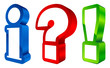 Icons Information, Question & Answer 3D