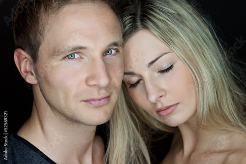 Photo: Portrait of a beautiful young couple Portrait of a beautiful young couple