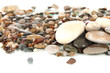 Sea stones isolated on white