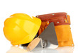 Photo: Metal tool for building and building site accessories isolated Metal tool for building and building site accessories isolated