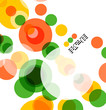 Vetor: Colorful geometrical circles background Colorful geometrical circles background