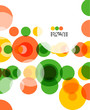 Vetor: Colorful geometrical circles background Colorful geometrical circles background