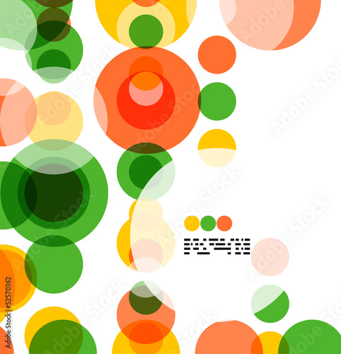 Vector: Colorful geometrical circles background Colorful geometrical circles background