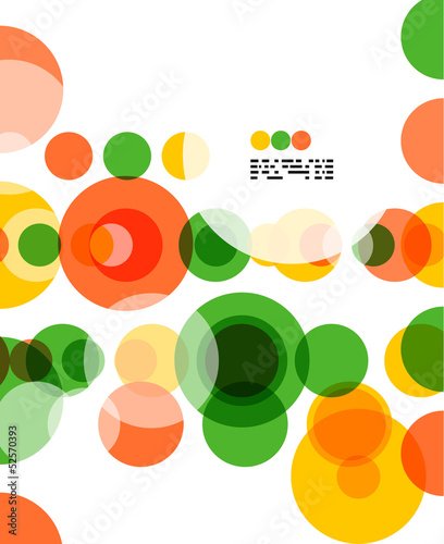 Vector: Colorful geometrical circles background Colorful geometrical circles background