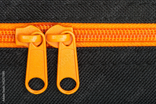 Photo: Close up shot of zipper Close up shot of zipper