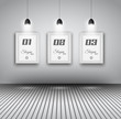 Elegant infographics design template with shopfront elements.