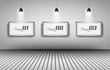 Elegant infographics design template with shopfront elements.