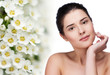 Portrait of young beautiful woman with healthy skin