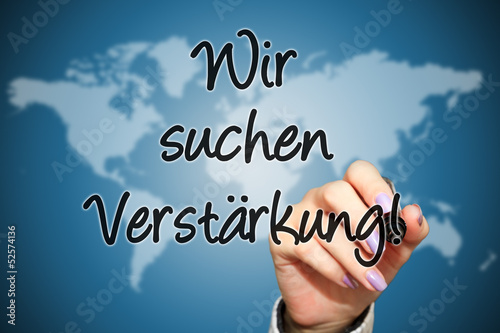 Photo: Wir suchen Verstärkung! Wir suchen Verstärkung!