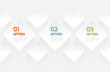 Modern Origami style options banner